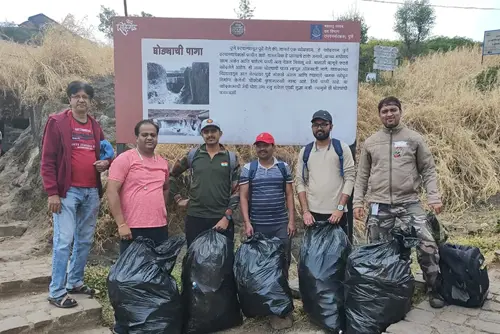A day out collecting plastic waste