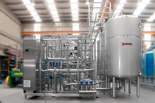 CIP system for a coffee extraction line